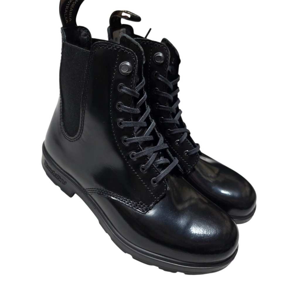 Blundstone 1583‎ Lace-Up Boots Women 7.5 Black Leather Heritage Series Ankle NEW